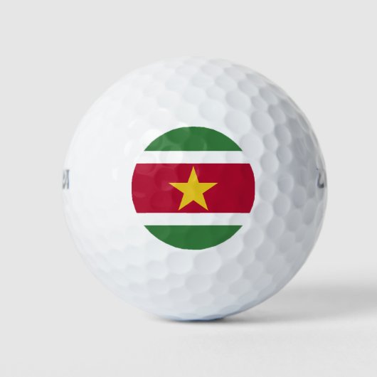 Flagge von Suriname Golfball (Vorderseite)