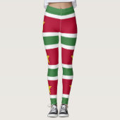 Flagge von Suriname Leggings (Vorderseite)