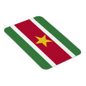 Flagge von Suriname Magnet (Rechte Seite)