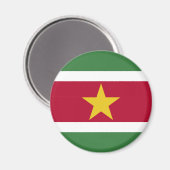 Flagge von Suriname Magnet (Vorderseite/Rückseite)