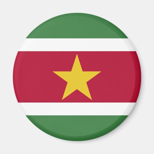Flagge von Suriname Magnet (Vorne)