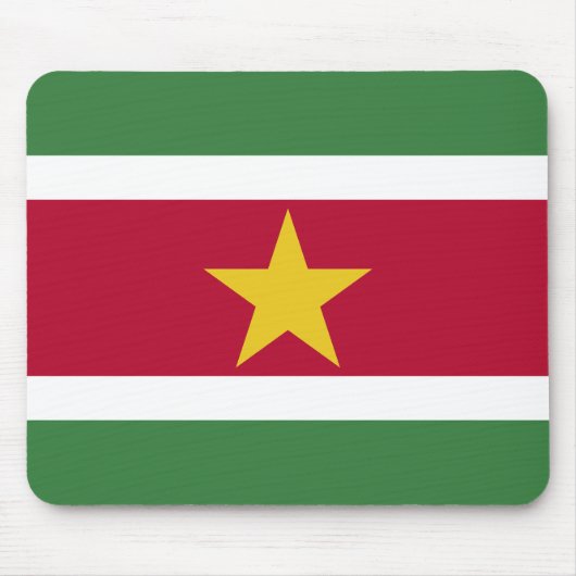 Flagge von Suriname Mousepad (Vorne)