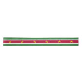 Flagge von Suriname Satinband (Vorderseite)