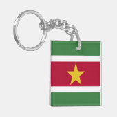 Flagge von Suriname Schlüsselanhänger (Vorderseite links)