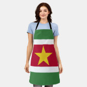 Flagge von Suriname Schürze (Getragen)