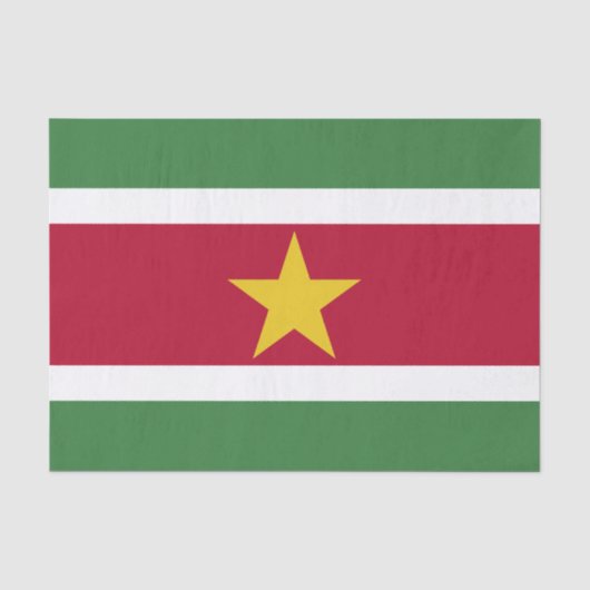 Flagge von Suriname Seidenpapier (Vorderseite)