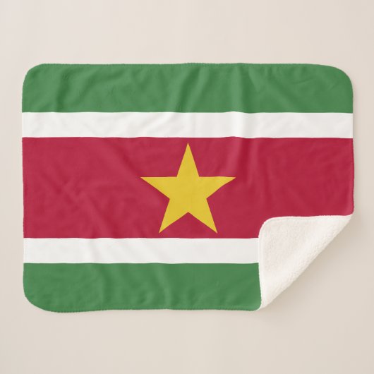 Flagge von Suriname Sherpadecke (Vorderseite (Horizontal))