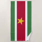Flagge von Suriname Strandtuch (Vorderseite)