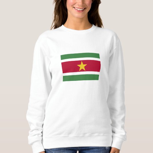 Flagge von Suriname Sweatshirt (Vorderseite)