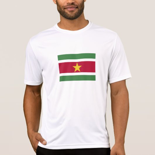 Flagge von Suriname T-Shirt (Vorderseite)