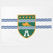Flagge von Surrey (British Columbia, Kanada) Fleecedecke (Vorderseite (Horizontal))