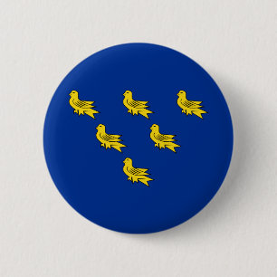 Flagge von Sussex Button
