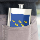 Flagge von Sussex-Flasche Flachmann (Beispiel)