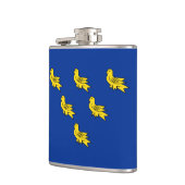 Flagge von Sussex Flask Flachmann (Links)