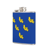 Flagge von Sussex Flask Flachmann (Links)