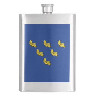 Flagge von Sussex Flask Flachmann