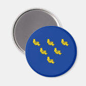 Flagge von Sussex Magnet (Vorderseite/Rückseite)