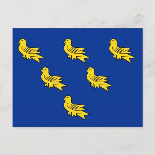 Flagge von Sussex Postkarte (Vorderseite)