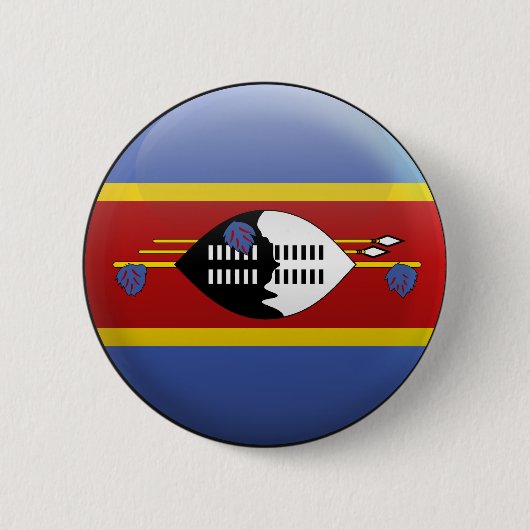 Flagge von Swasiland Button (Vorderseite)