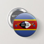 Flagge von Swasiland Button (Vorne & Hinten)