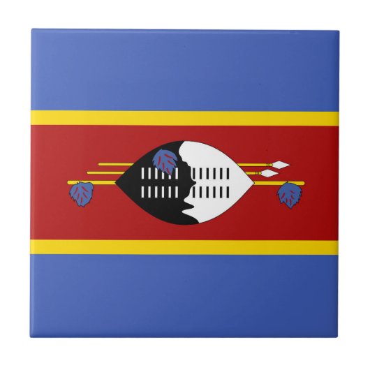 Flagge von Swasiland Fliese (Vorderseite)
