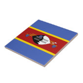 Flagge von Swasiland Fliese (Seite)