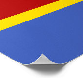 Flagge von Swasiland Poster (Ecke)