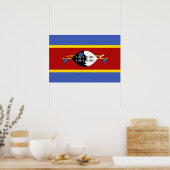 Flagge von Swasiland Poster (Küche)