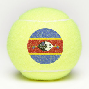Flagge von Swasiland Tennisbälle