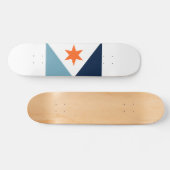 Flagge von Syracuse, New York Skateboard (Horizontal)