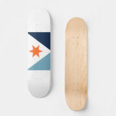 Flagge von Syracuse, New York Skateboard (Vorderseite)