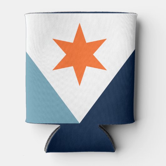 Flagge von Syrakus, New York Dosenkühler (Vorderseite)