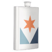 Flagge von Syrakus, New York Flachmann (Rechts)