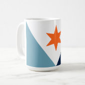 Flagge von Syrakus, New York Kaffeetasse (Vorderseite Links)