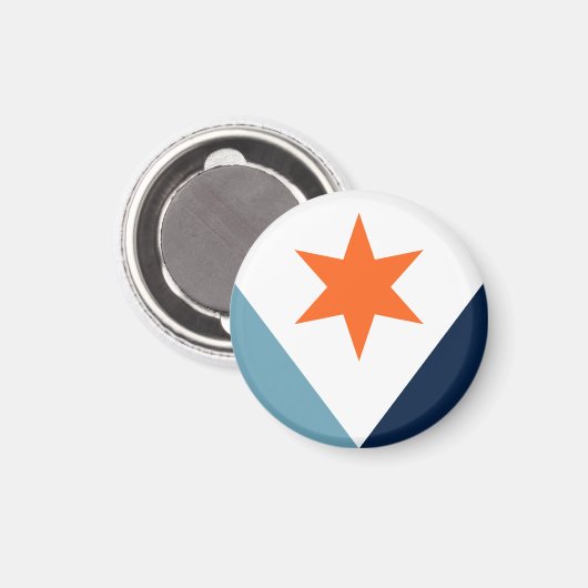 Flagge von Syrakus, New York Magnet (Vorderseite/Rückseite)