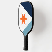 Flagge von Syrakus, New York Pickleball Schläger (Links)