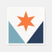 Flagge von Syrakus, New York Serviette (Vorderseite)