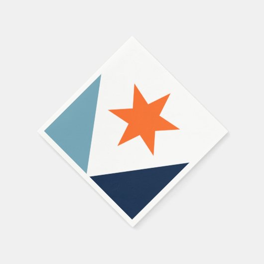 Flagge von Syrakus, New York Serviette (Ecke)