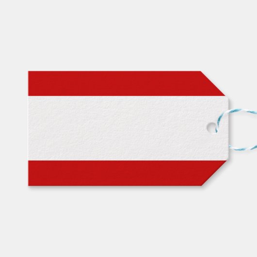 Flagge von Tahiti Geschenkanhänger (Vorderseite (Horizontal))