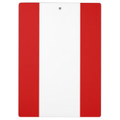 Flagge von Tahiti Klemmbrett (Rückseite)