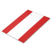 Flagge von Tahiti Notizblock (angewinkelt)