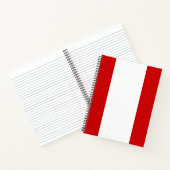 Flagge von Tahiti Notizblock (Innenseite)