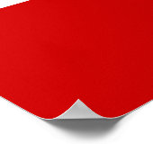 Flagge von Tahiti Poster (Ecke)