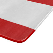 Flagge von Tahiti Schneidebrett (Ecke)