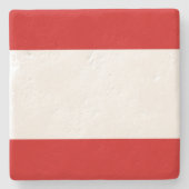 Flagge von Tahiti Steinuntersetzer (Vorderseite)