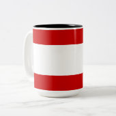 Flagge von Tahiti Zweifarbige Tasse (Vorderseite Links)