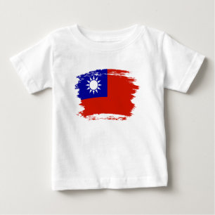 Flagge von Taiwan Baby T-shirt