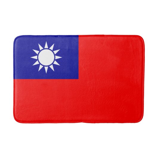 Flagge von Taiwan Badematte (Vorderseite)