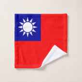 Flagge von Taiwan Badhandtuch Set (Waschlappen)