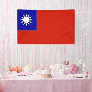Flagge von Taiwan Banner